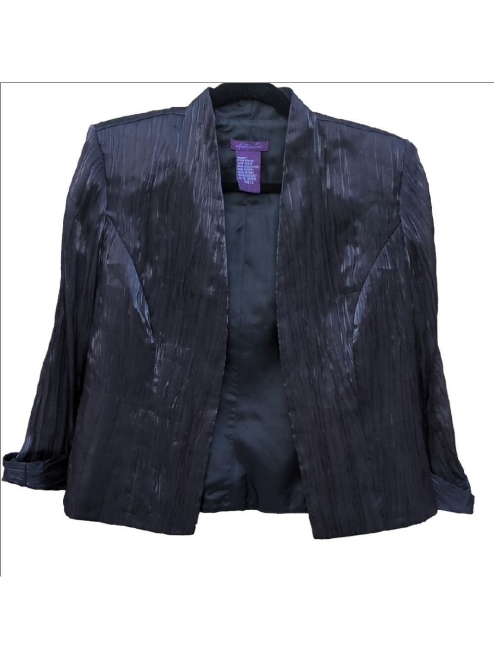 Metaphor Black Women's Blazer, Size 12